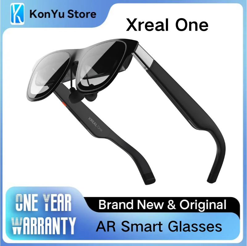 

XREAL One AR Glasses with X1 Chip, Native 3 DoF, 147" 50°FOV 120Hz HD Display, For iPhone Mac Switch PS5 Game Private Cinema