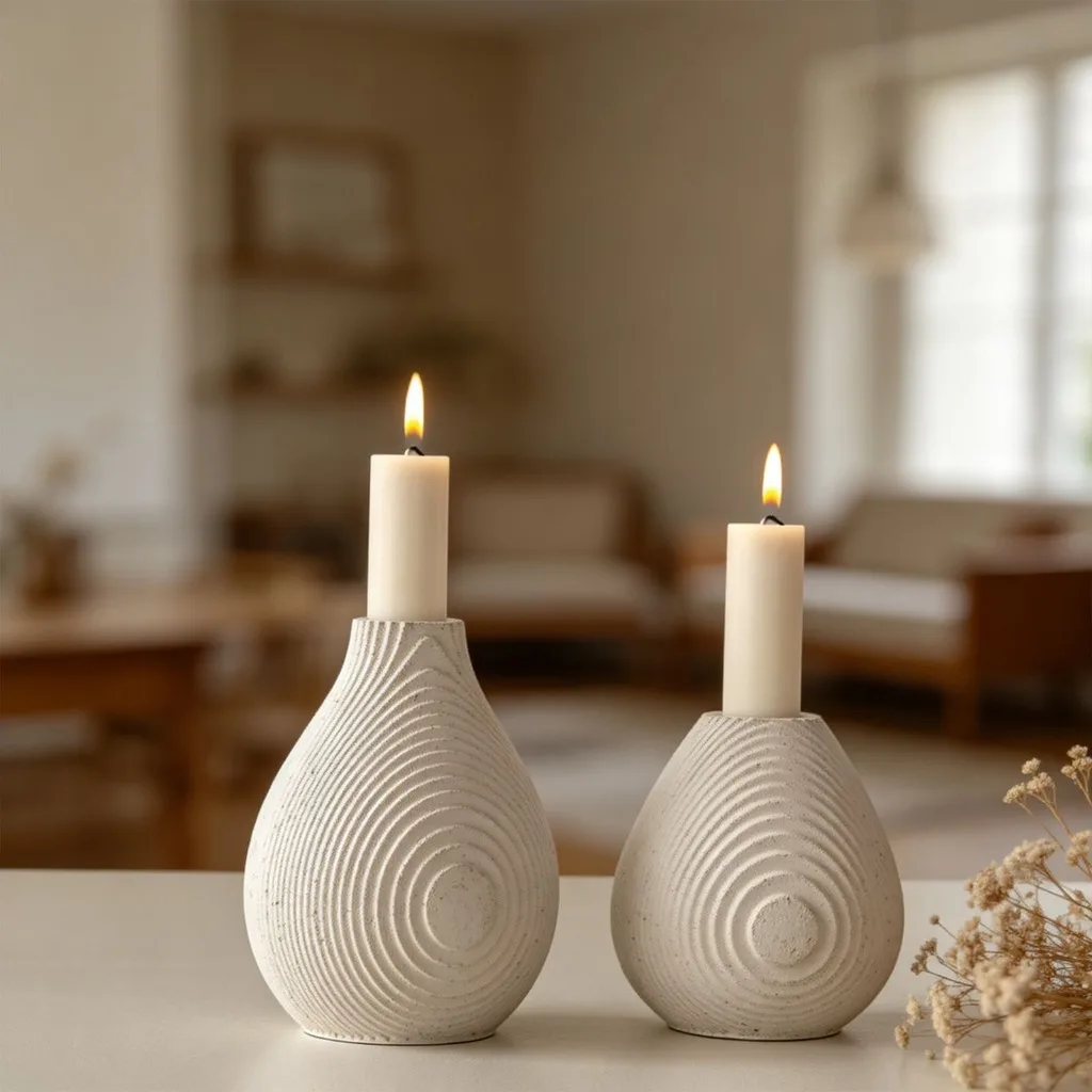 Aromatherapy Gypsum Mold Geometric Nordic Home Decor Mold Silicone Candle Mold Flexible For Study Room Diy Craft Studio Dining
