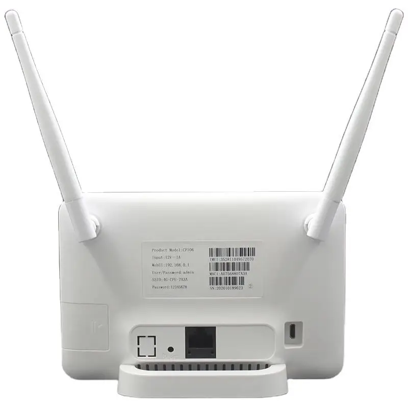 Unlocked OEM ODM 4G Cpe Wifi Routers CP106 4G LTE Wireless With Rj45 Wan Lan 4G home office Router