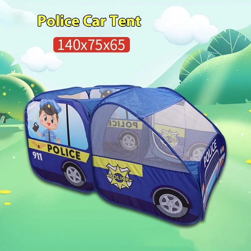 Super Large New Children's Tent Cartoon Car Theme Tent Indoor and Outdoor Game House Automatic and Convenient Installation Free