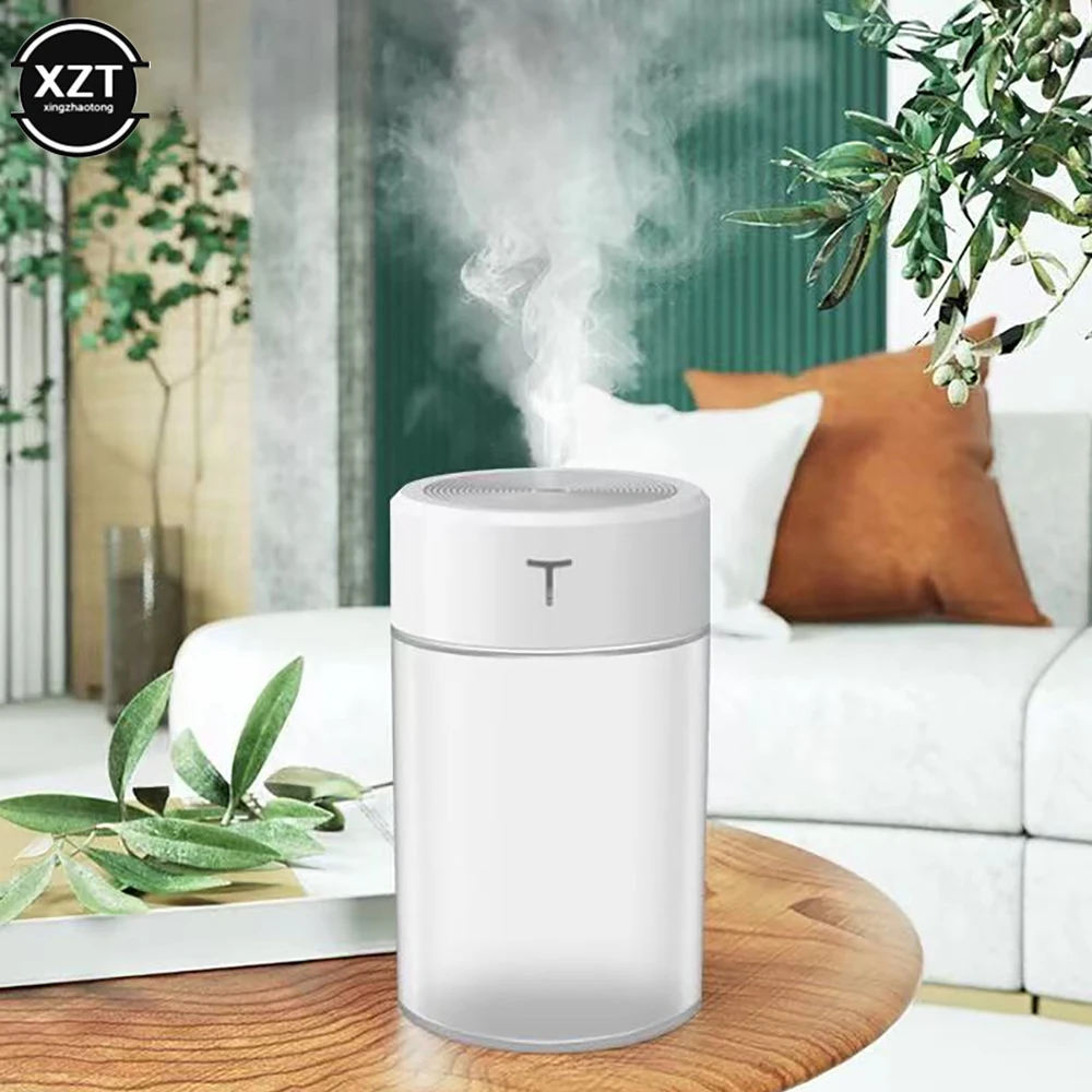 360ml USB Air Humidifier Large Capacity Portable Air Diffuser Purifier Atomizer for Aroma with Night Light for Home Office Car