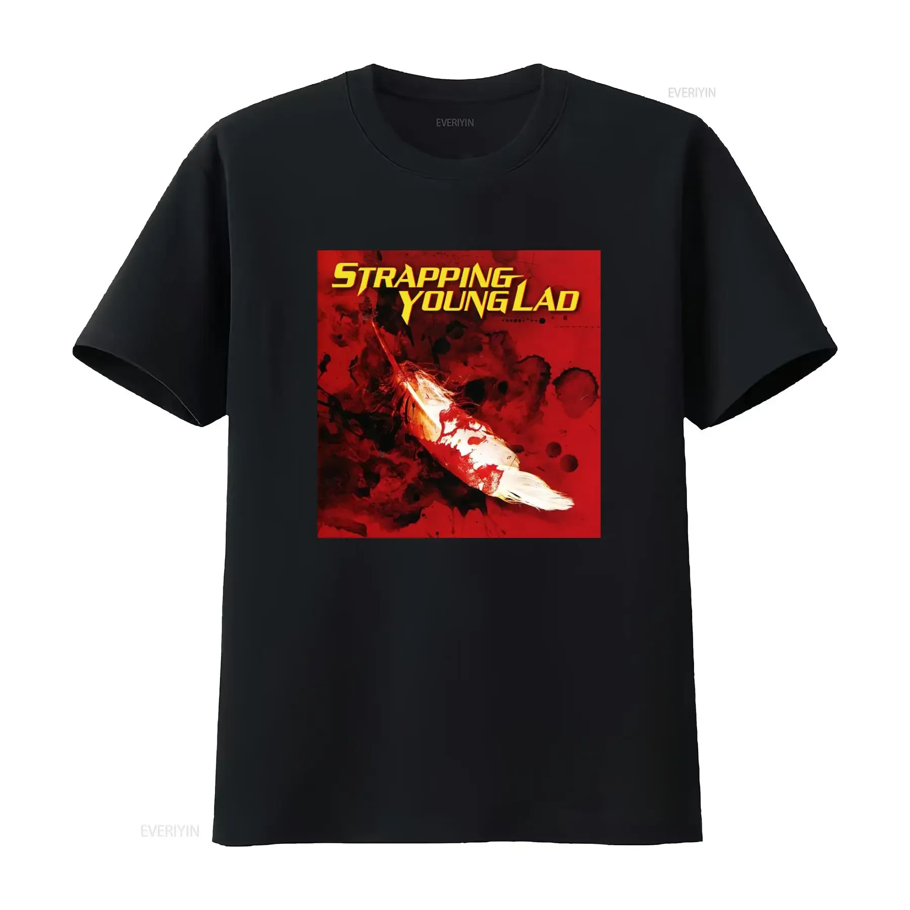 Vintage Strapping Young Lad 2003 Concert T Shirt Rock Band Design Retro Style High Quality Print vintage Washed