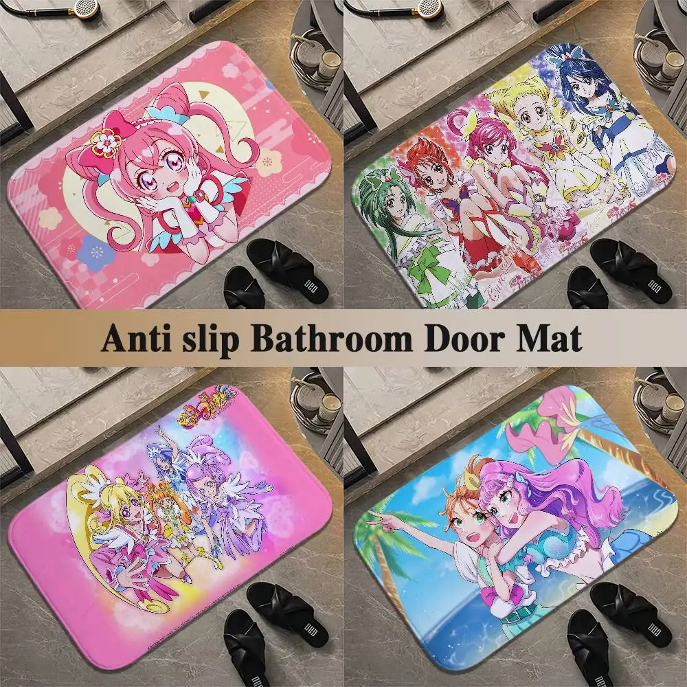 

Pretty Cure Floor Mat Printed Large Carpets Room And Bedroom Carpets Bathroom Anti Slip Door MATS Small Carpets