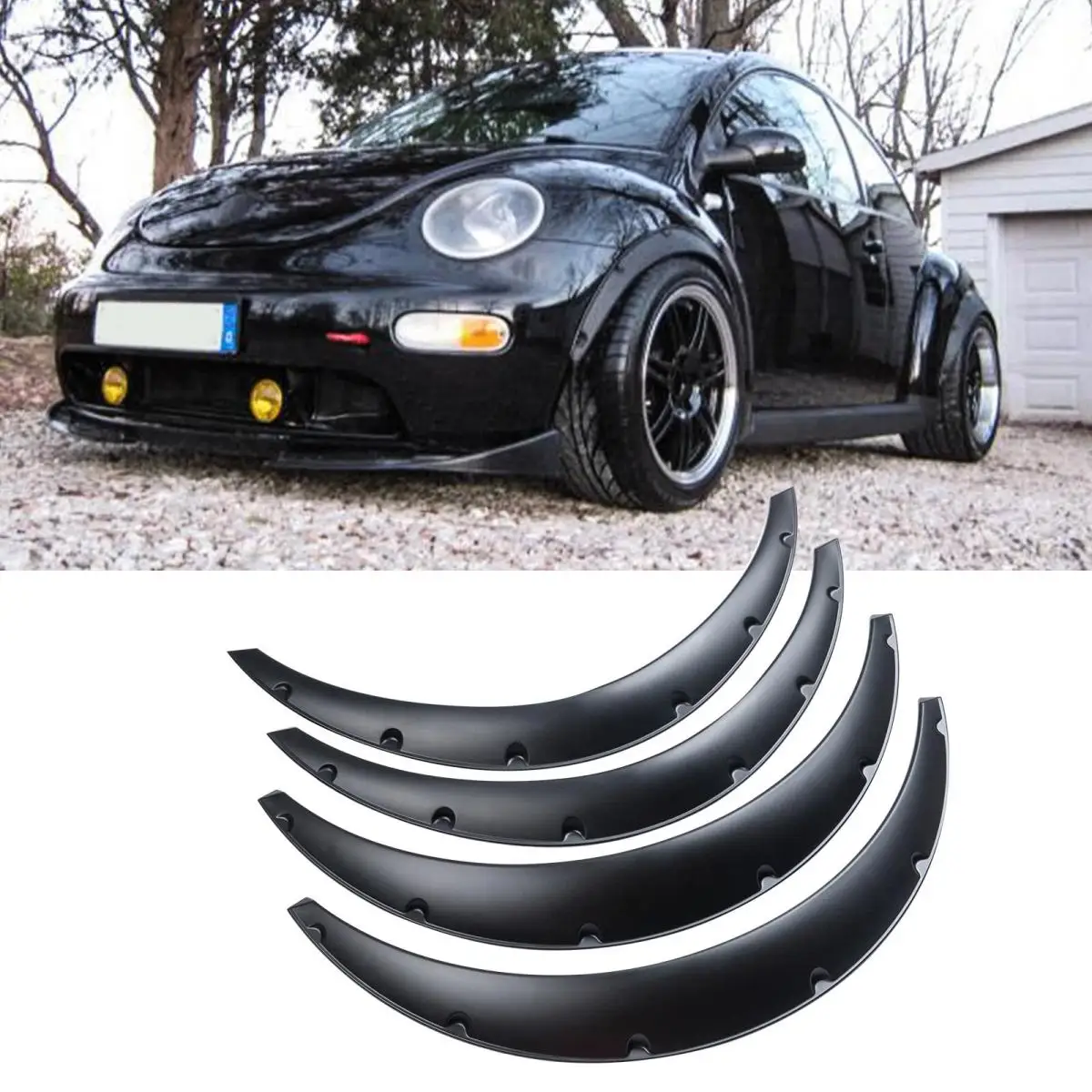 

Для VW New Beetle 4 шт. расширители крыльев колесные арки очень широкий комплект кузова 4x32 дюйма, новый
