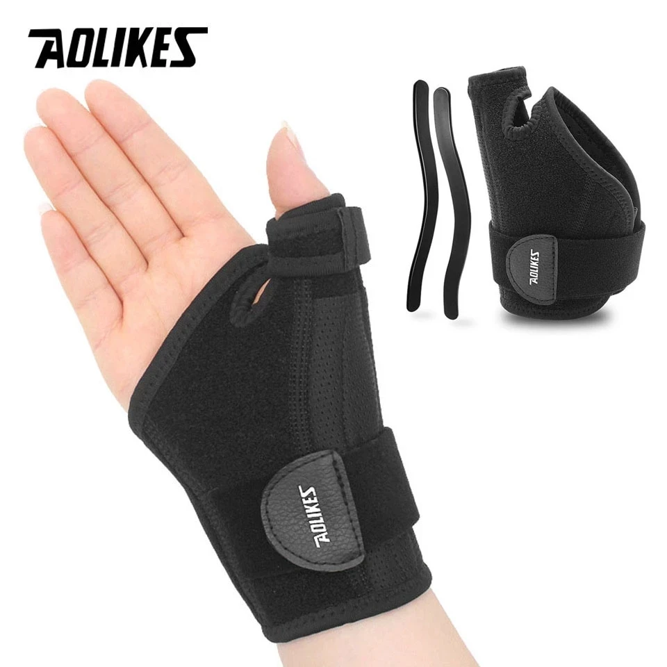 AOLIKES 1PCS Thumb Splint with Wrist Support Brace-Thumb Brace for Carpal Tunnel Pain Relief,Thumb Spica Splint Stabilizer