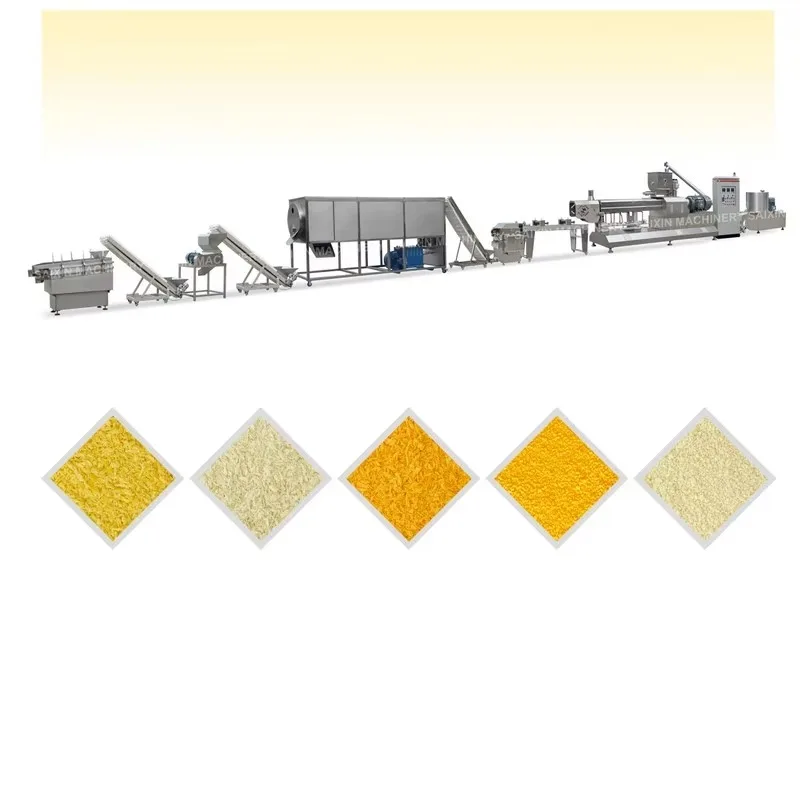 Custom Automatic Coating Dry Bread Crumb Production Line,Breadcrumbs Maker Industrial Food Processing Making Machinery