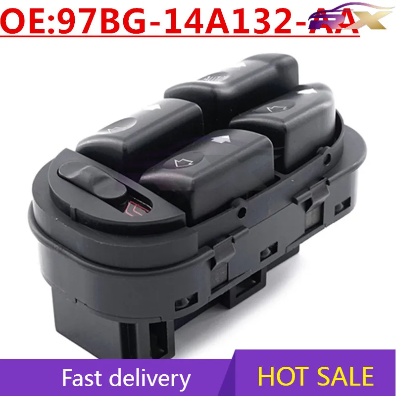 

OEM:97BG-14A132-AA Power Window Master Control Switch For 1997-2001 Ford Mondeo MK2