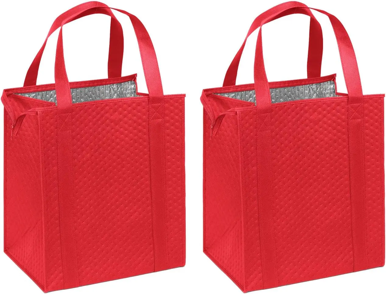 Large Insulated Shopping Bag with Heavy Duty Handles for Groceries