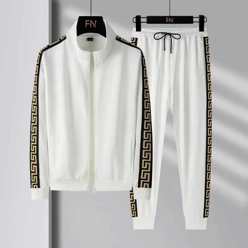 

New 23 Men's Casual Sports Imitation Cotton Cardigan Set Seven Sve Autumn Faion Men's Wear Comfortable Breathable
