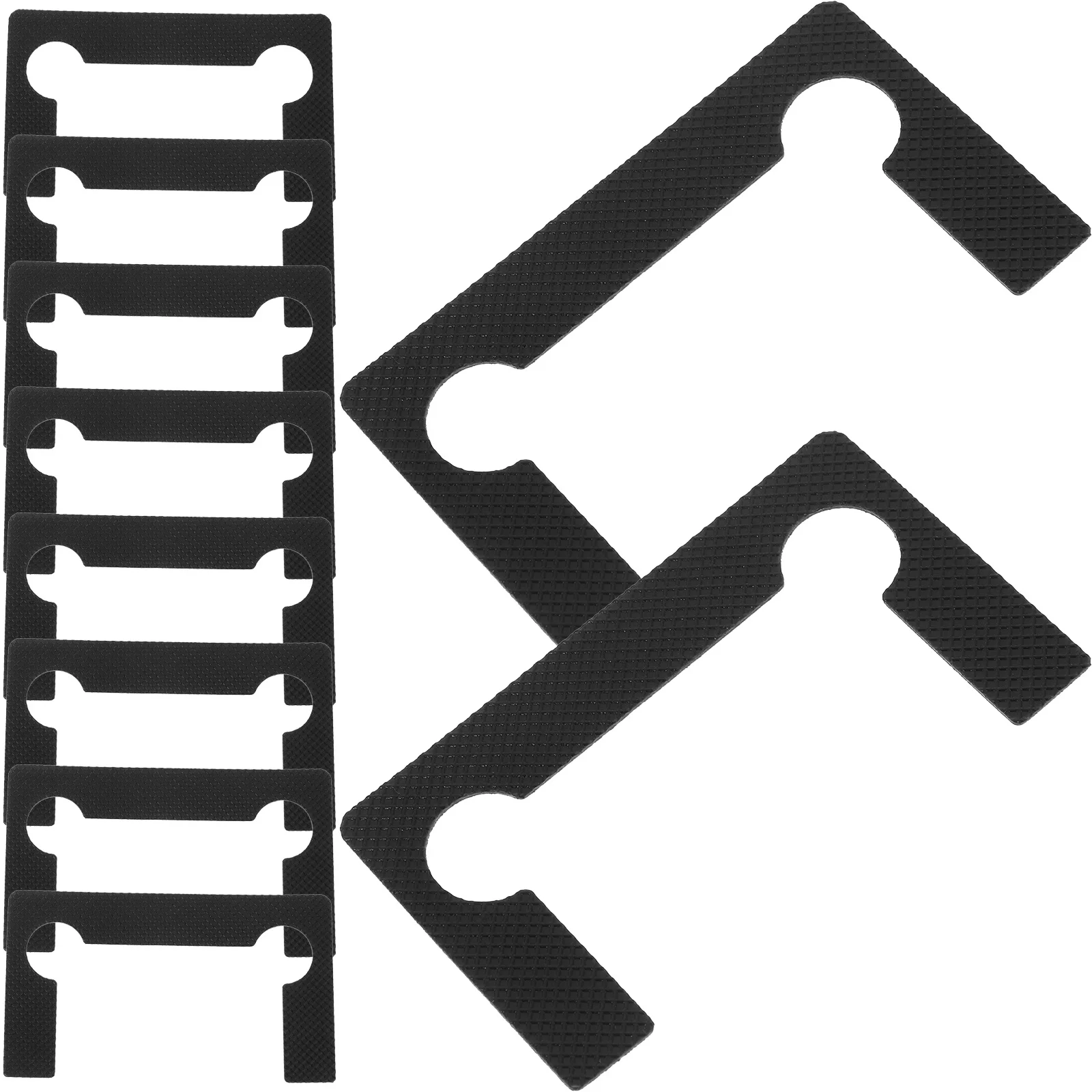 

10pcs Bathroom Glass Door Pad Replacement Kit For Shower Door Seal Strip Plastic Hinge Gasket Waterproof Anti-Slip Pads