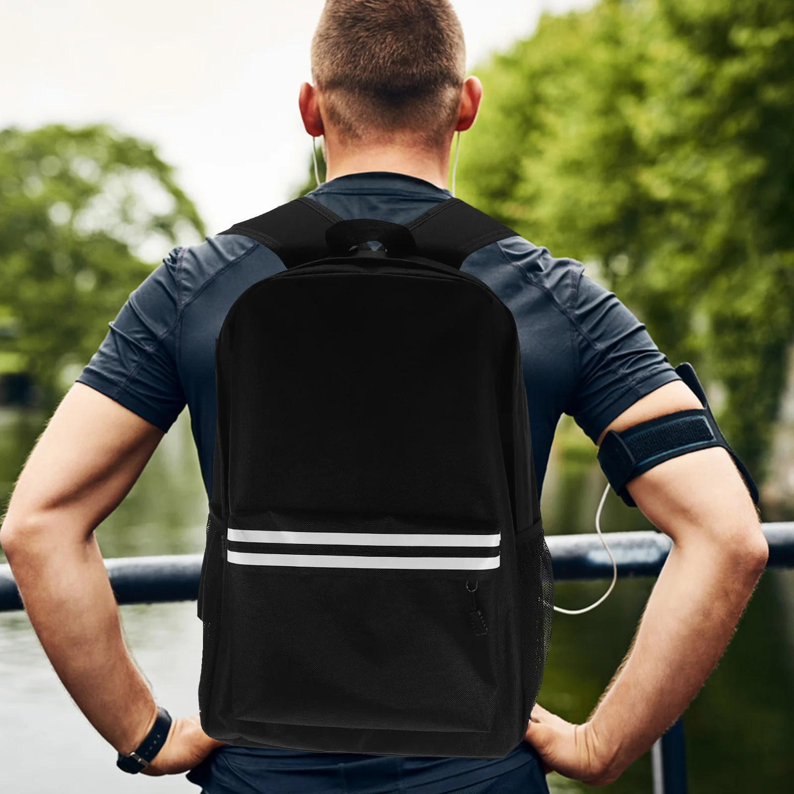 

Laptop Backpack for Men Oxford Cloth Business Computer Bag School Work Casual Leisure Large Capacity