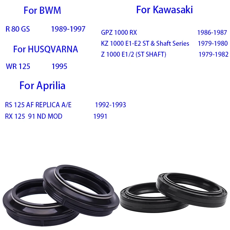 40x52x8/9.5 40 52  Motorcycle Front Fork Dust Oil Seal for BMW R80 GS for HUSQVARNA WR 125 for Aprilia for Kawasaki GPZ KZ 1000