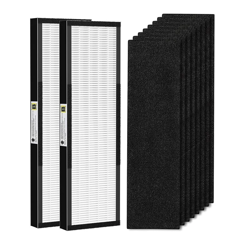 【New User-Coupon!】FLT4825 Replacement Filter For Germ Guardian Air Purifier, For AC4825 AC4850,2 True HEPA + 8 Carbon Filters