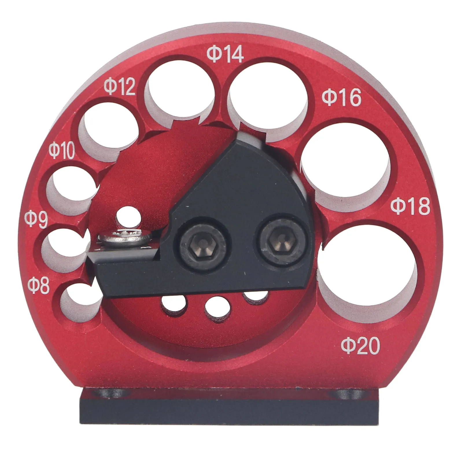 لوازم النجارة الأحمر مقاومة للتآكل شفرة كربيد الأسمنت سبائك الألومنيوم الجسم 8 إلى 20 مللي متر وتد القاطع وتد قضيب صانع