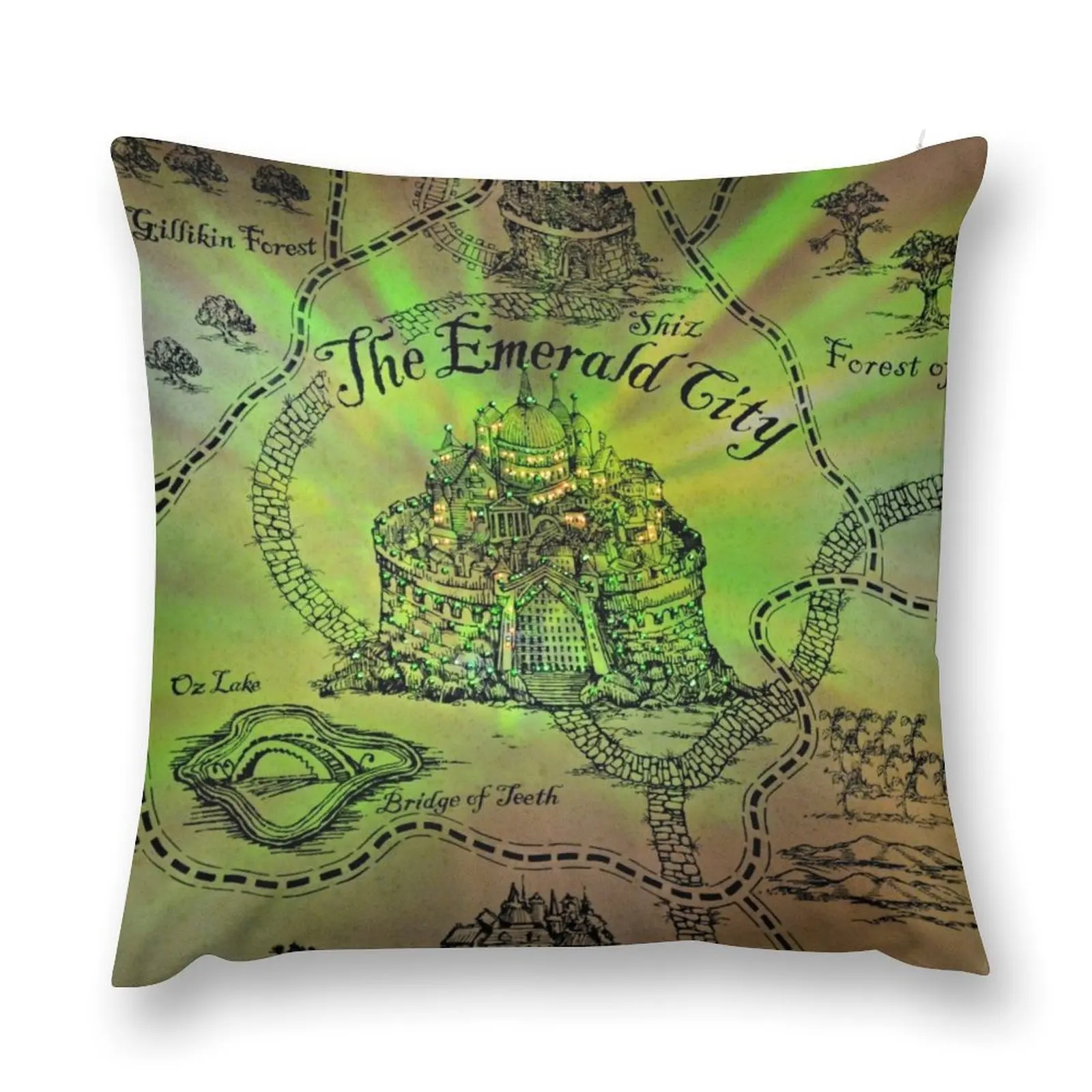 The Emerald City Throw Pillow christmas supplies Sofa Cushion Cover Luxury Cushion Cover Cushions For Decorative Sofa pillow