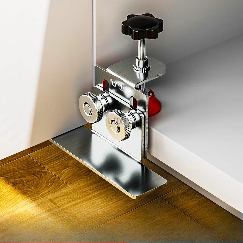 実用的なキャビネットドア取り付けジグ、実用的なフレームクランプ、家庭用隠し、ステンレス鋼取り付けサポート、木工ツール