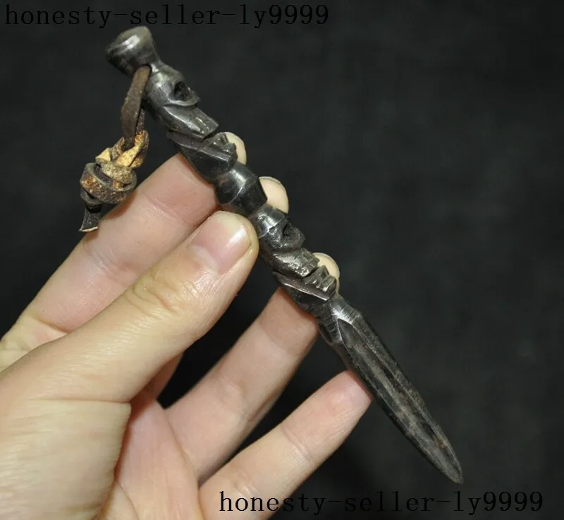 Tibet Tiantie Skeleton Devil Skull death-head Vajra Phurpa Dagger equipment