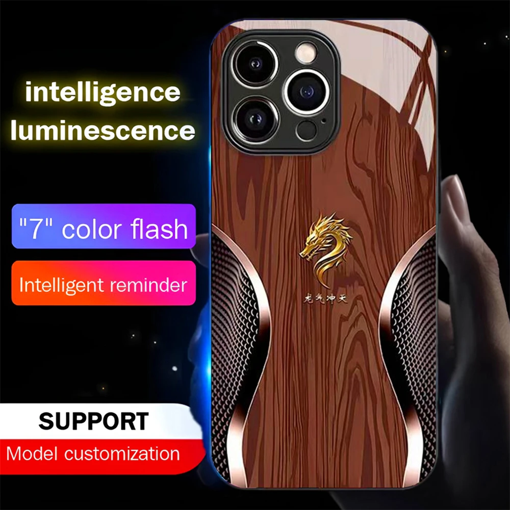 غطاء هاتف فاخر بتصميم خشبي مع  - مراجعة Pc Case Tempered Glass وسعره