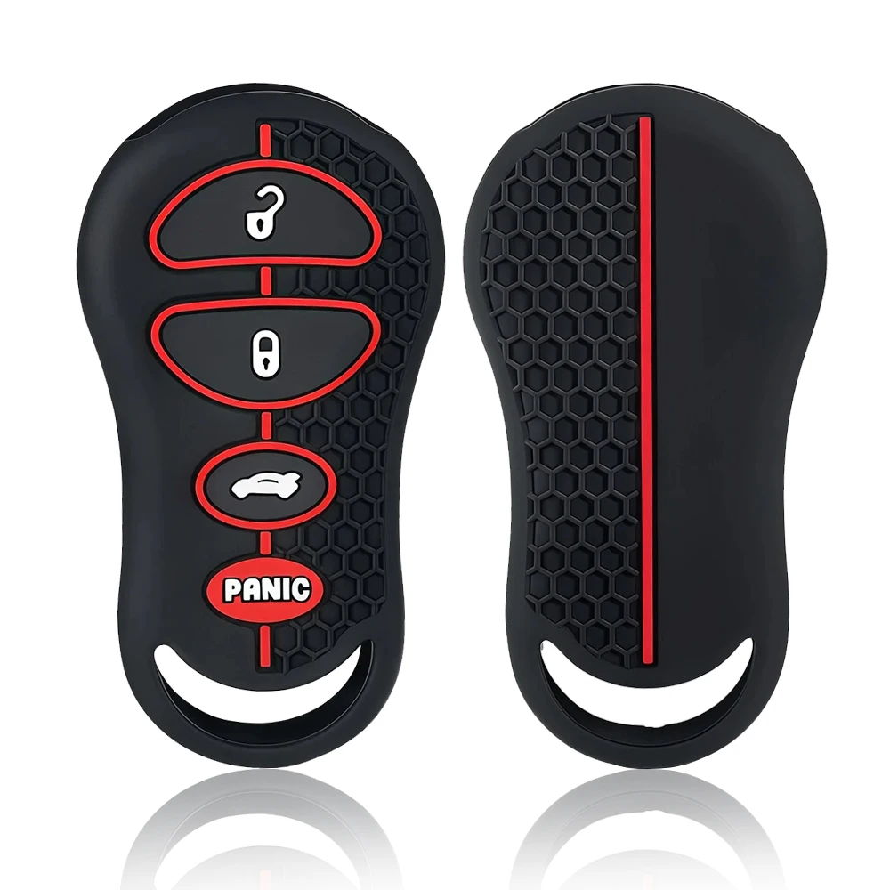Silicone For Chrysler CHRYSLER 300m Grand Voyager PT Cruiser Sebring Jeep Liberty Dodge Transmitter 4 Button Fob Caps