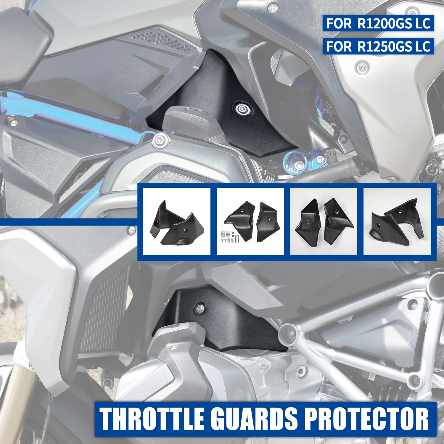 1 Pair Motorcycle Accessories Throttle Body Guard Cabin Cover Protector For BMW R1200GS LC R1250GS 2017 2018 2019 2020 2021