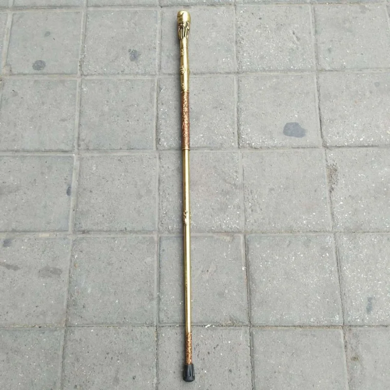 Factory Wholesale Antique Miscellaneous Brass Crutches Retro Antique Birthday Star Cane for the Elderly Faucet Walking Stick New