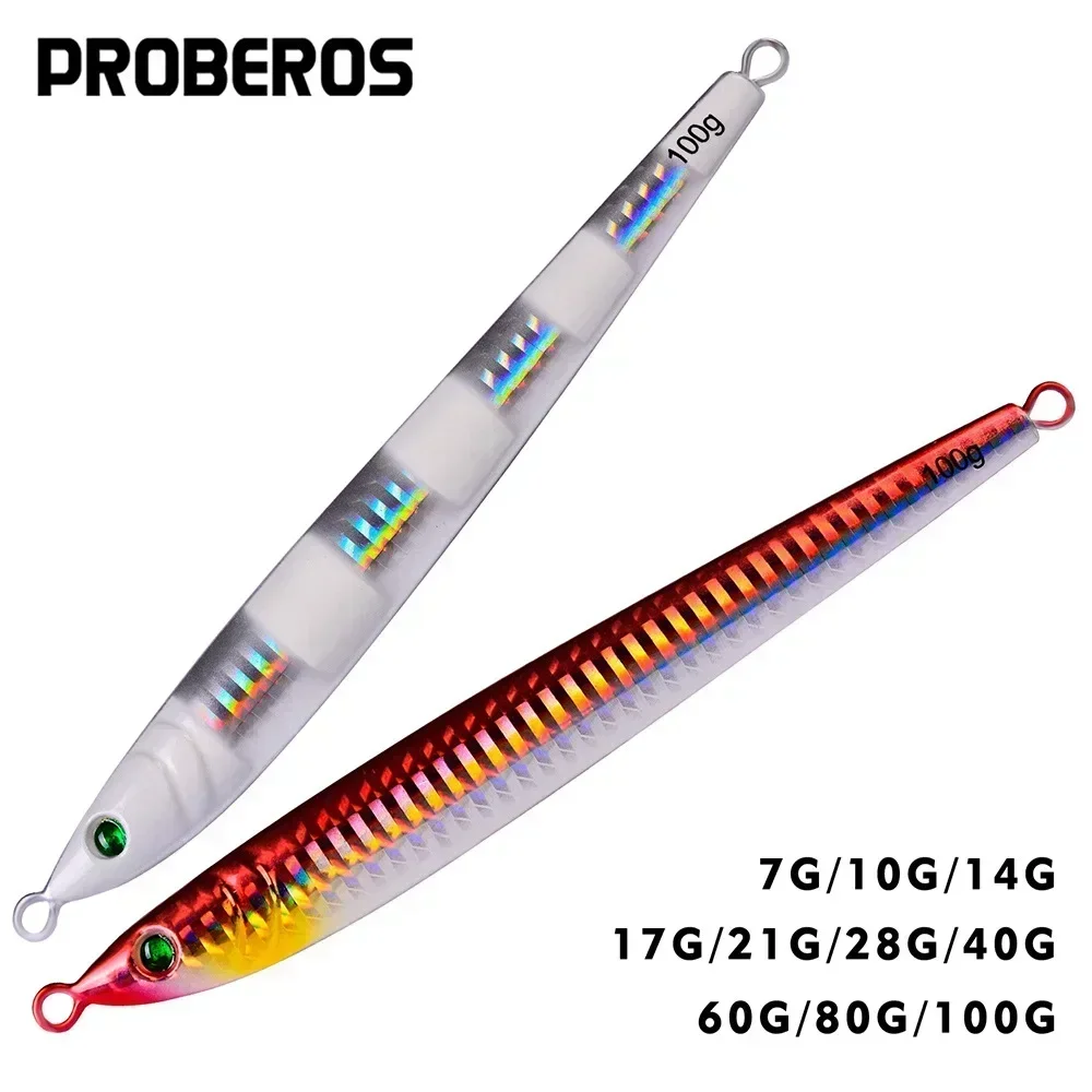 

Sea Fishing Metal Lead Fish Lure 7g-100G Iron Plate Fake Lure Biomimetic Bait GearHighly reflective and enticing fish schools