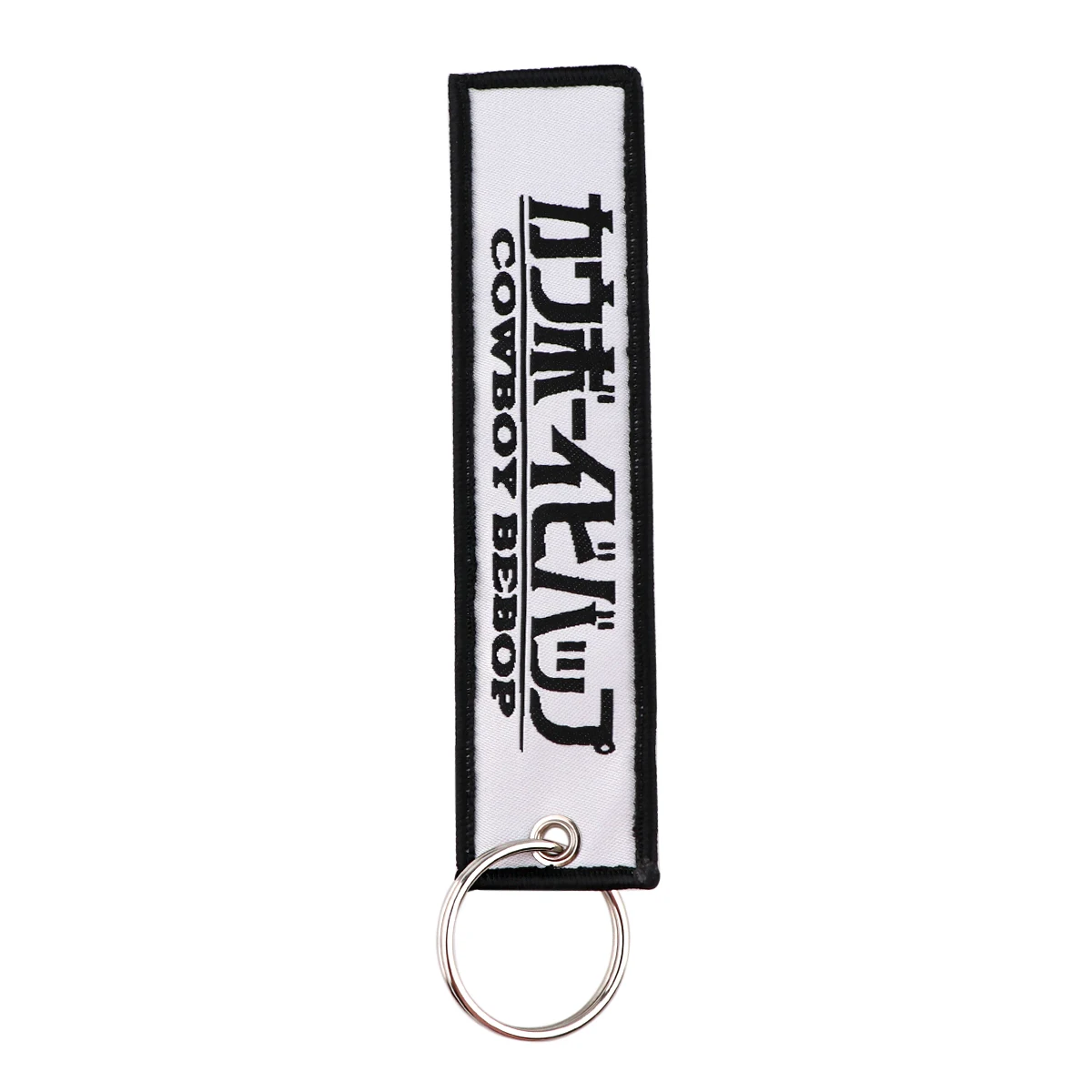 Japanese Anime Series Key Tag Keychain Embroidery Key Fobs For Motorcycles Cars Bag Backpack Keychain Fashion Key Ring