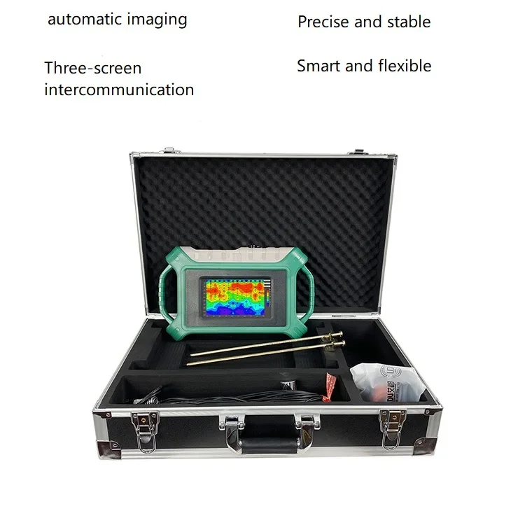 New ADMT-300S-X Single Channel  0-300m Groundwater DetectorAndroid Screen Groundwater Locator Automatic Imaging