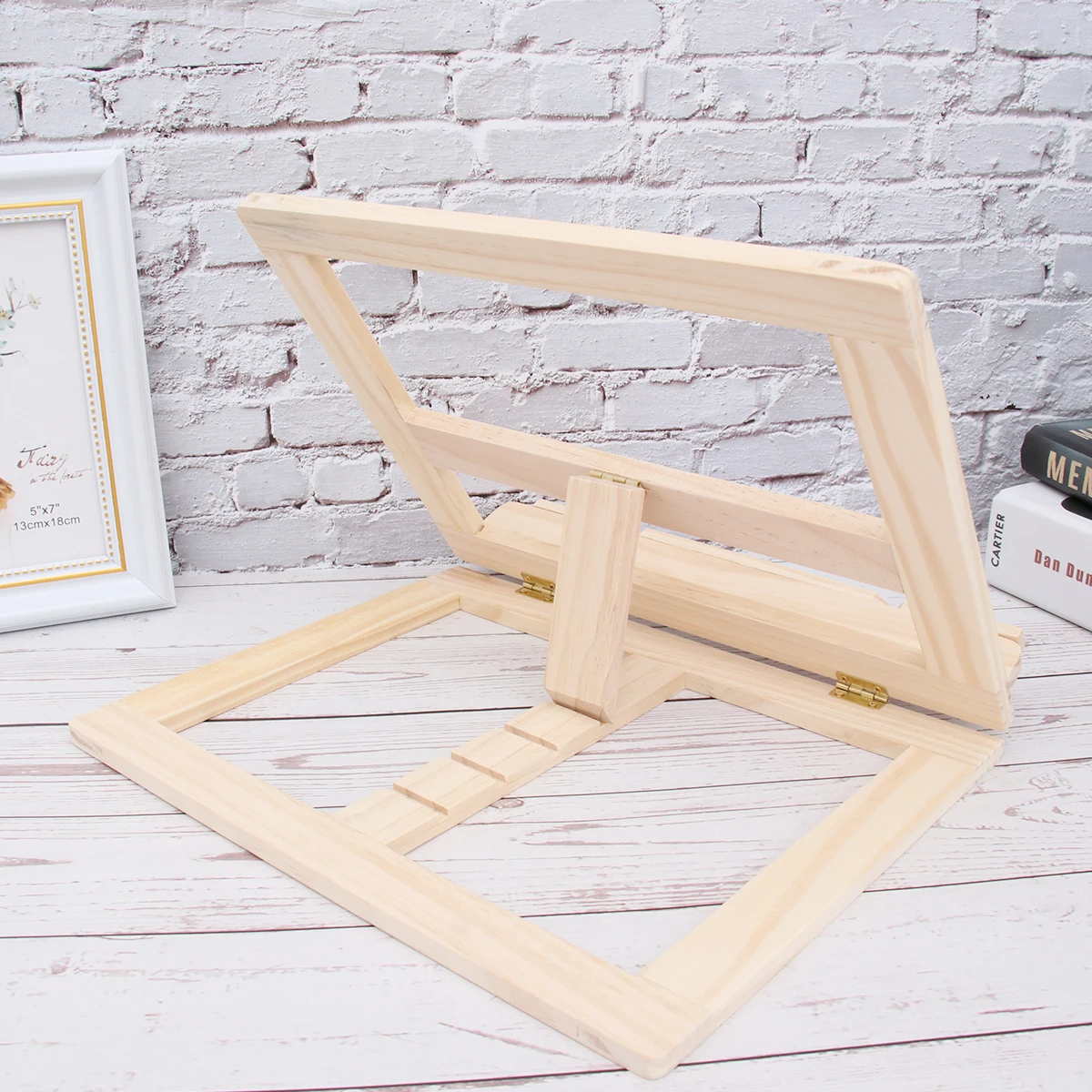

Wooden Reading St Bookshelf Tablet Support Music St Customizable Angle Portable Safe H Prevent Myopia Page Holders Book
