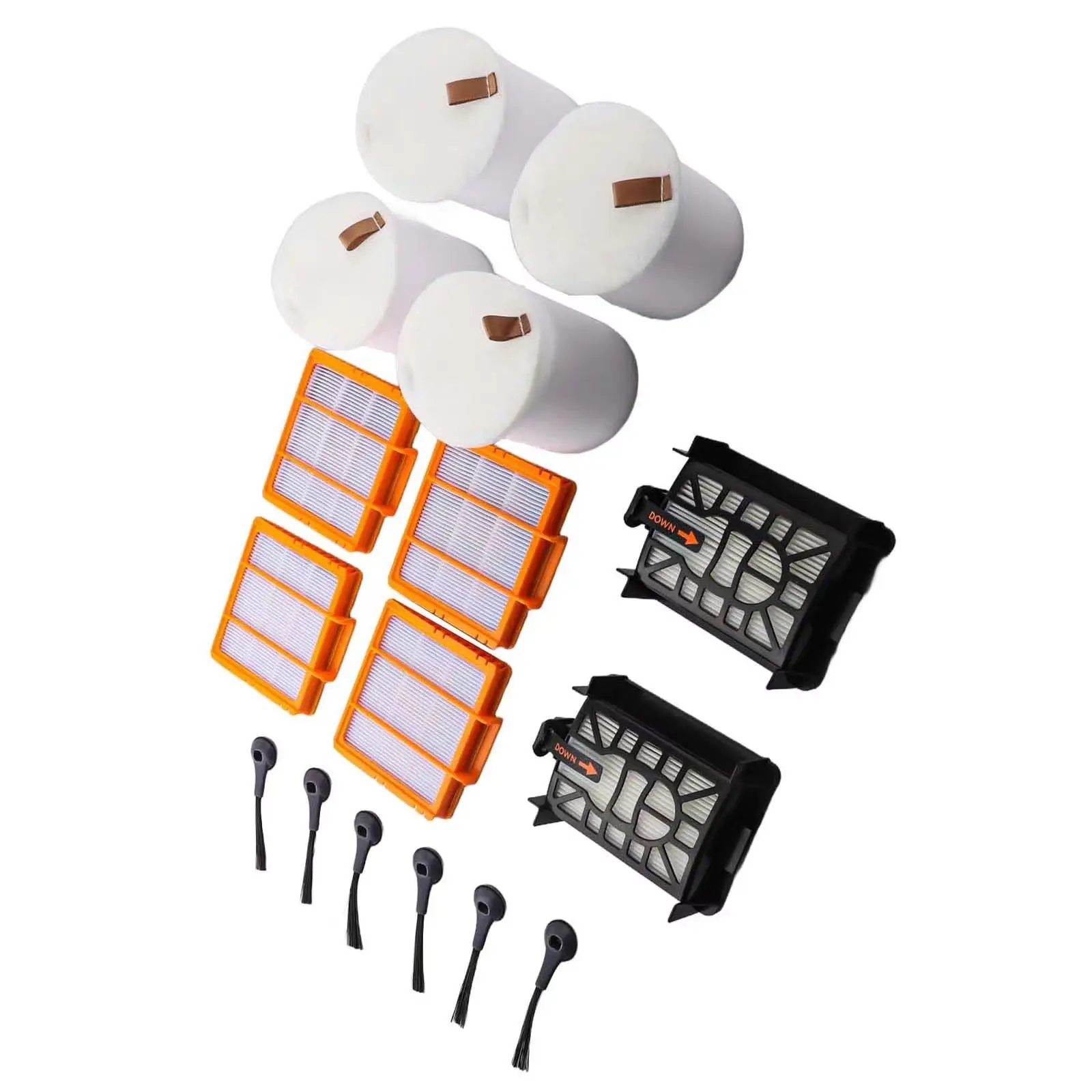 

Набор из 16 предметов для SHARK AI Ultra 2 в 1 (RV2600WSEU, RV2500SEU): боковые щетки, фильтры, аксессуары для пылесоса, запасные части для замены