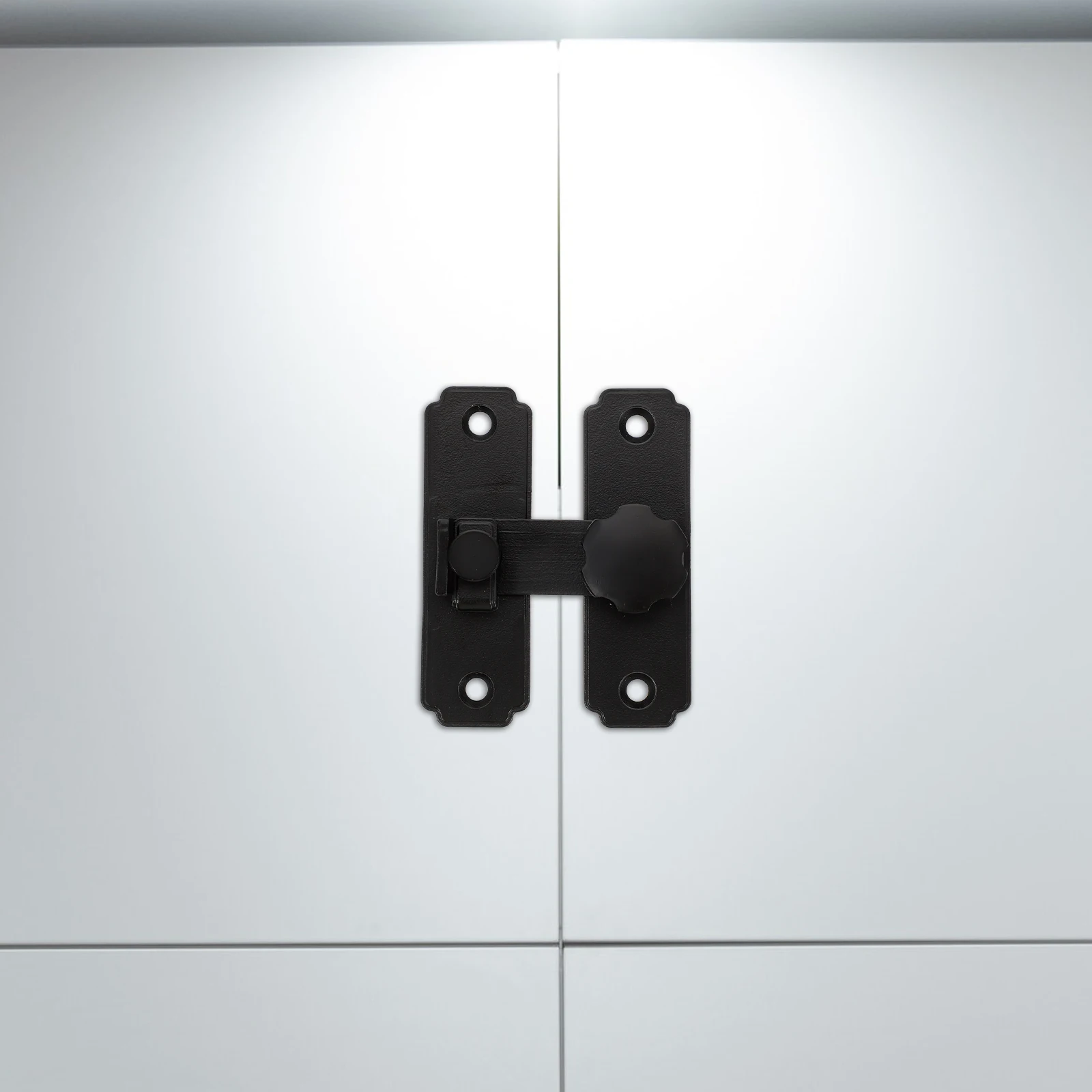 スライド式納屋ドアロック ステンレス鋼製ヘビーデューティー 180度ラッチ ゲート用 木製フェンス 浴室ドアロックラッチ