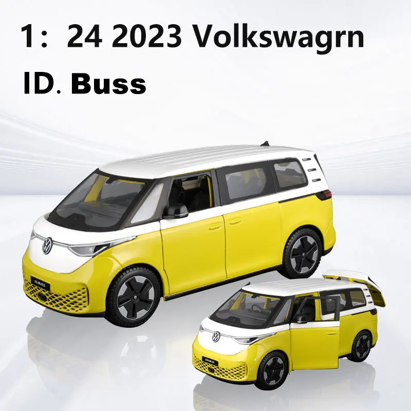 Maisto 1:24 2023 Volkswagrn ID.BuS Alloy Car Models Metal Car Models Ornaments Collectible Boy Gifts