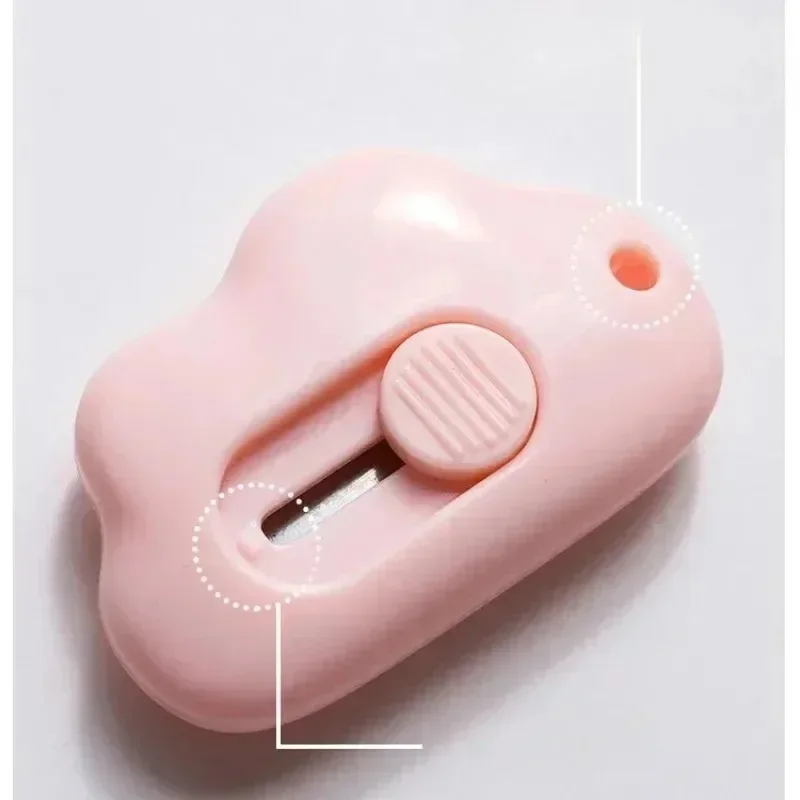 سحابة اللون لطيف أرنب صغير محمول العملي سكين آلة قطع الورق آلة قطع الورق شفرة حلاقة مكتب القرطاسية