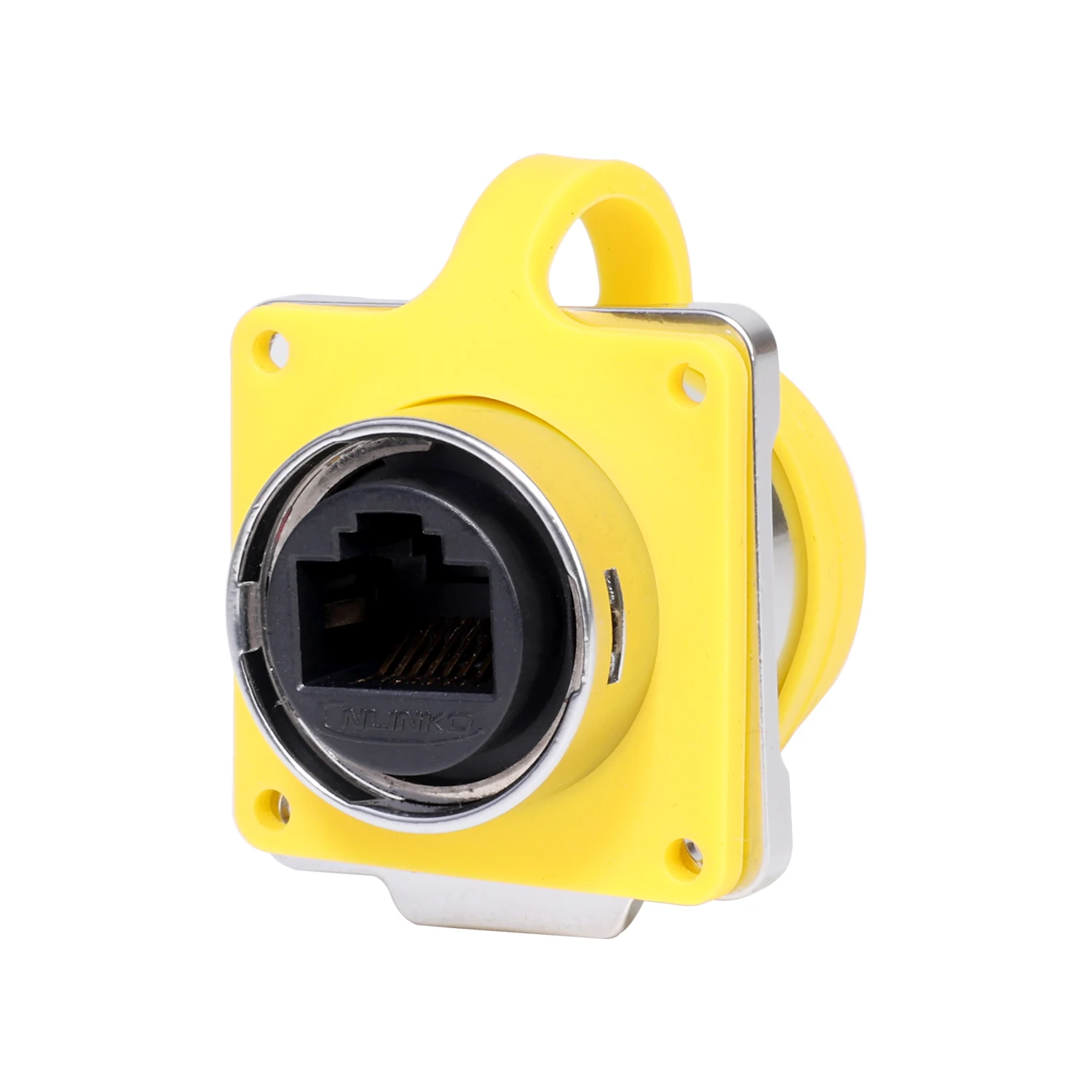 CNLINKO M24 Waterproof IP68 Circular RJ45 Connector 8P8C Cat6 Male/Female Panel Mount for Industrial Automation Marine & Outdoor