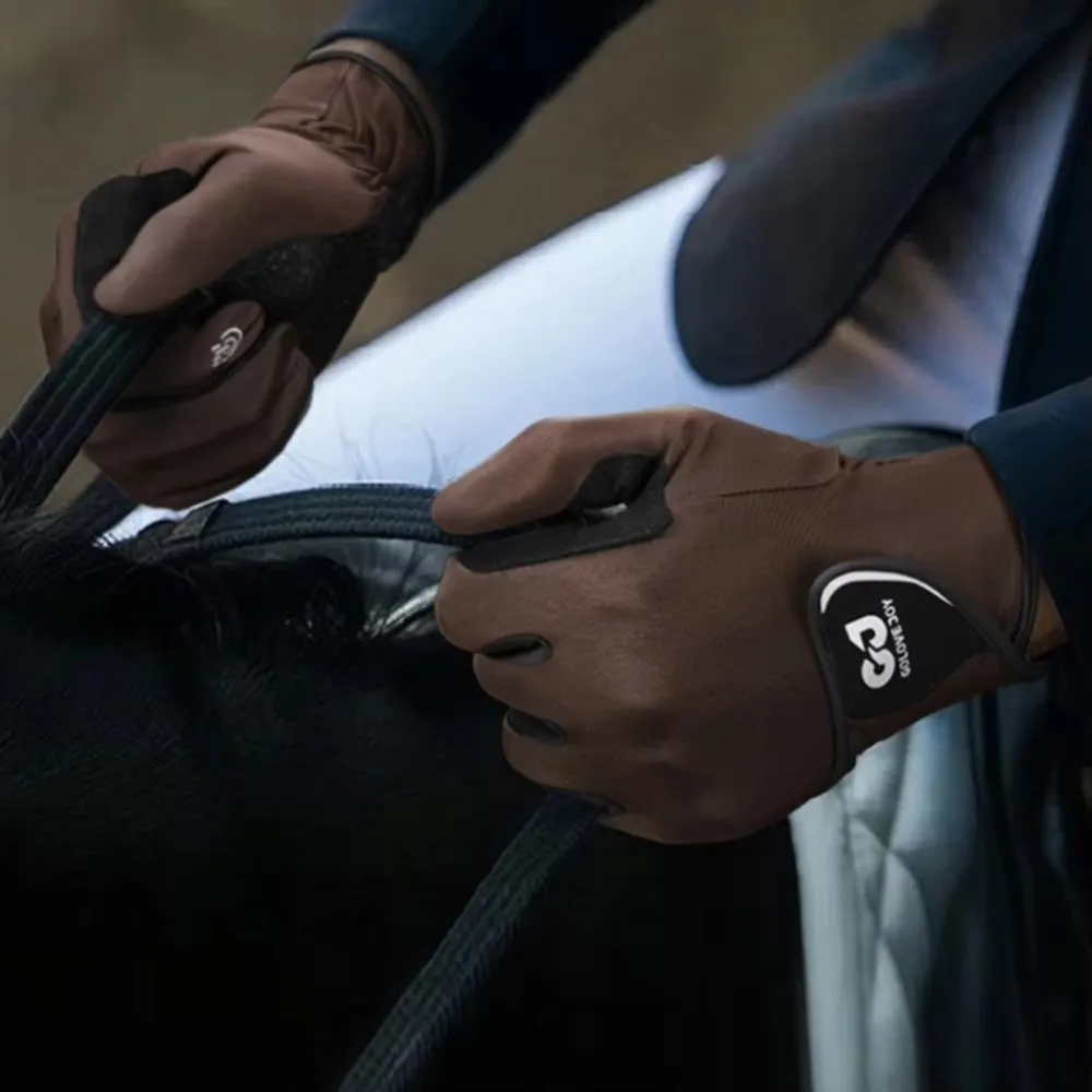 New Breathable Riding Gloves Non-Slip Lightweight Equestrian Gloves Wear-resistant Sun Protection Horse Riding Gloves