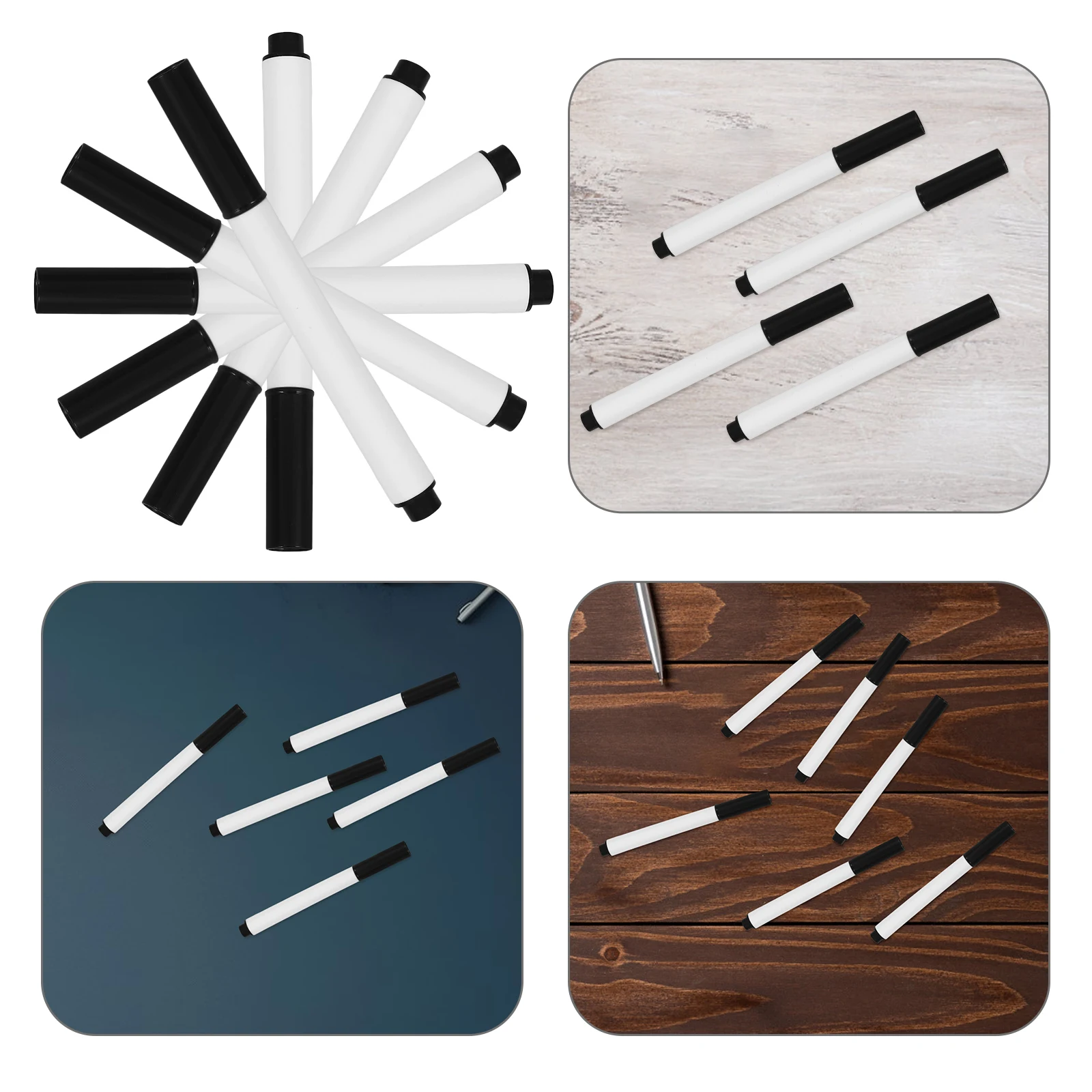 

20 Pcs Pens Chalk Markers Waterbased Dry Erase Chalkboard Markers Mirror Window Black Child Washable