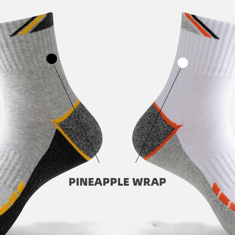 Kaus Kaki Katun Profesional Pria Tenis Handuk Bawah Olahraga Warna Yang Cocok Tabung Elit Bisnis Berjalan Kaus Kaki Basket Menebal