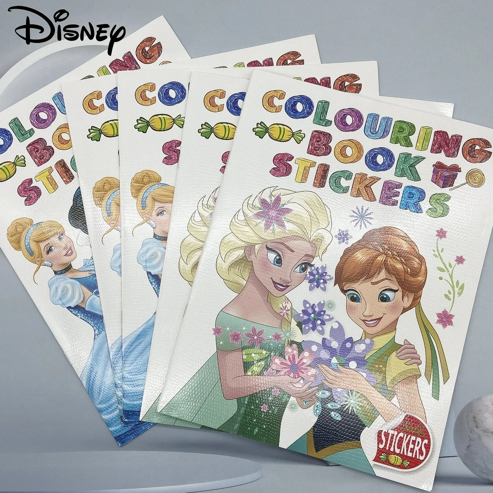 16-page Disney Frozen Paintbook Princess Boys Girls Coloring Book Sticker Book Children Adult Painting Picture Book Student Gift