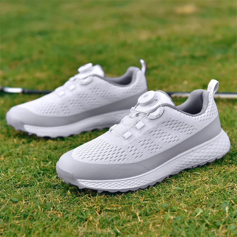 Novo respirável sapatos de golfe masculino profissional leve tênis de golfe confortável calçado de golfe de luxo antiderrapante sapatos de caminhada