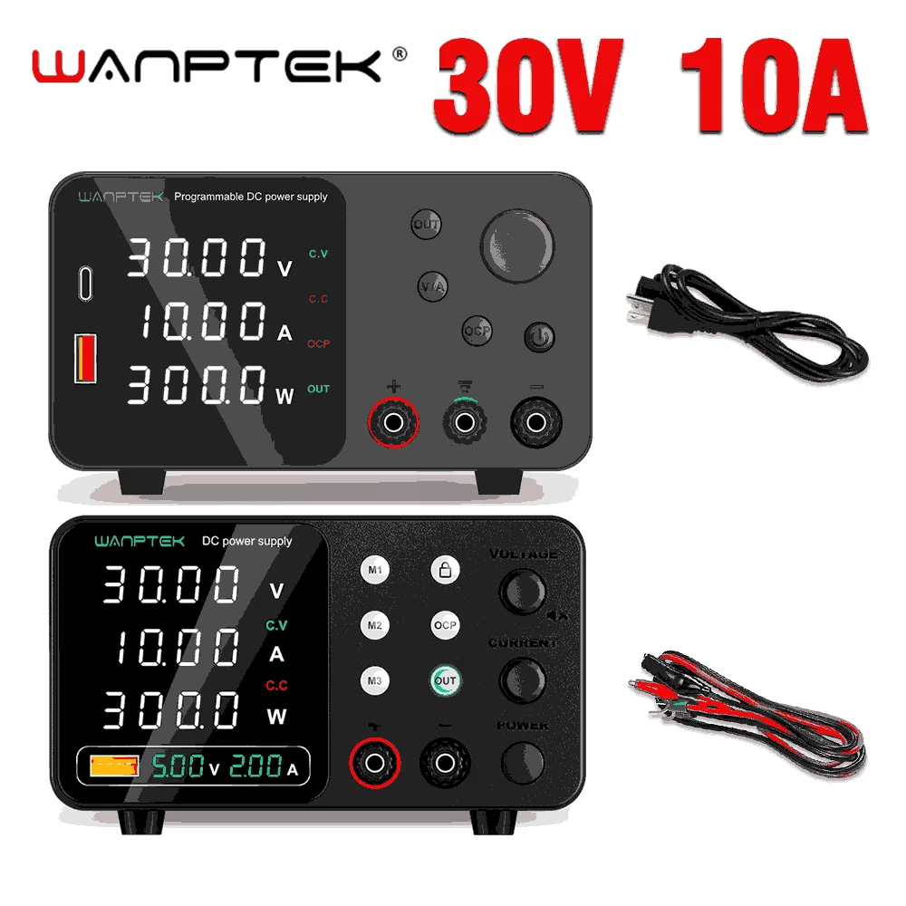 

Лабораторный источник питания постоянного тока WANPTEK 30 В, 10 А, 60 В, 5 А, регулятор напряжения, настольный источник питания для ремонта зарядной батареи