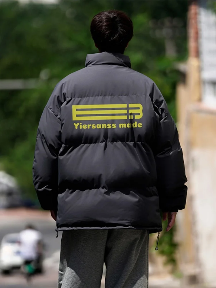 

Lightweight Padded Cotton Jaet Men's Winter Thi Warm Cotton Clothes Youth Collar Bread Sle Outerwear Faionable