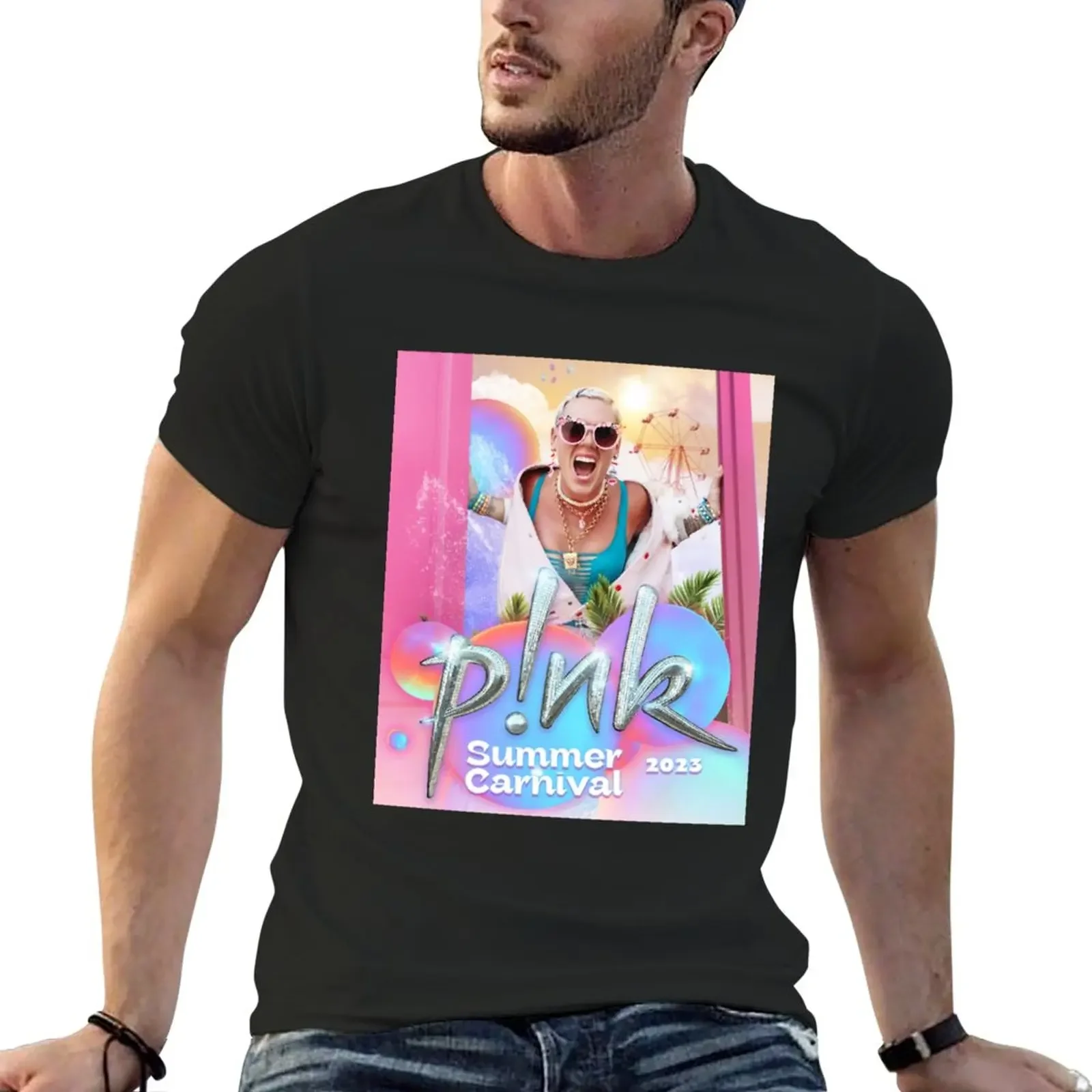 New 2023 pink summer tour carnivale T-Shirt cute clothes Blouse korean fashion black t shirts for men