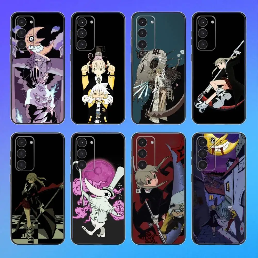 Custodia per telefono Soul Comics E-EaterS per Samsung A73, A72, A71, A70, A53, A52, A51 Custodia morbida nera