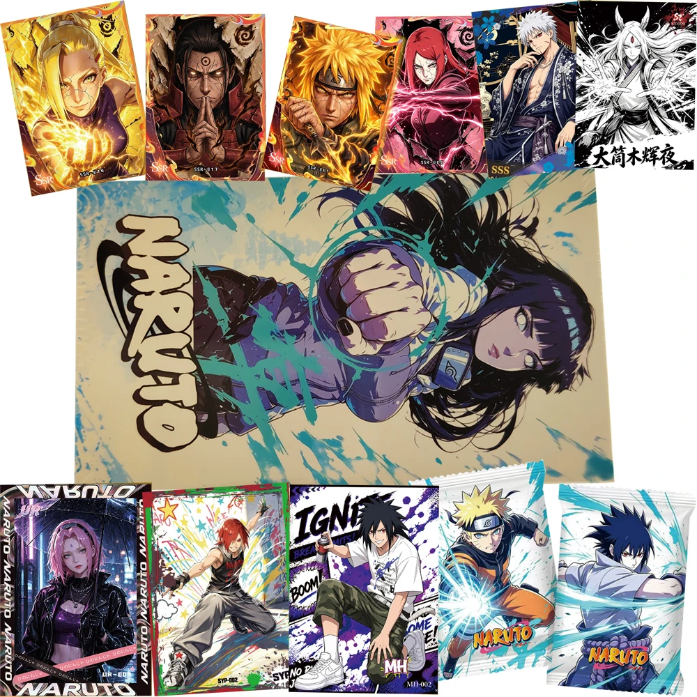 Naruto Japanese Anime Celebrity Periphery Collection Cards Creative Precious Characters Exquisite Close-up Trendy Surprise Card