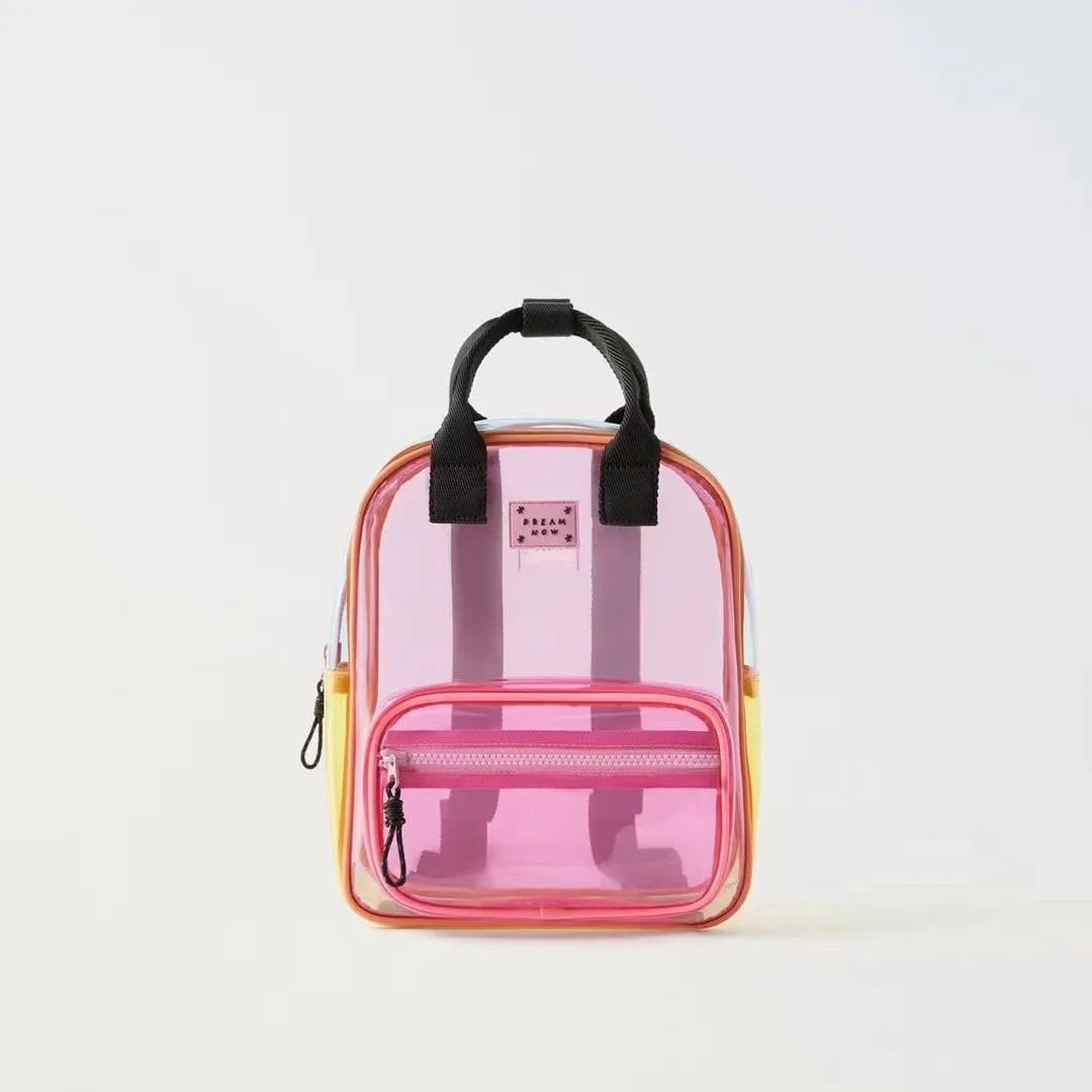 Cute Pink Kids Backpack for Girls transparent Waterproof Toddler Backpack for Girls Bags Kids School Bags Kids Accessories