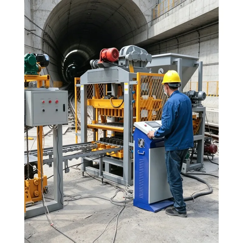 Mobile Clay Brick Interlocking Paving Making Machine Fully Automatic Bricks Manufacturing Equipment Concrete Block Machine