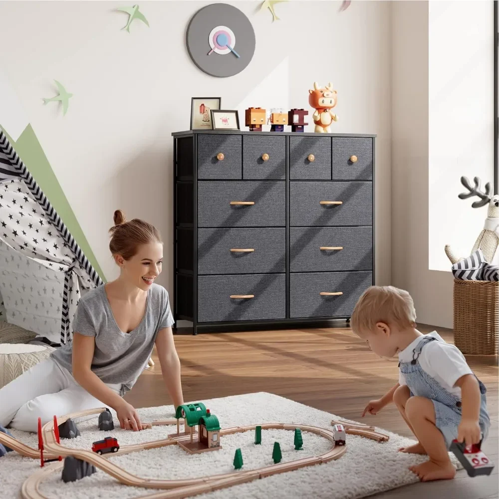 Dresser, Dressers for Bedroom with 10 Drawers, & Chests of Drawers Kids Dresser Bedroom, Room, Closet, Clothes, Baby