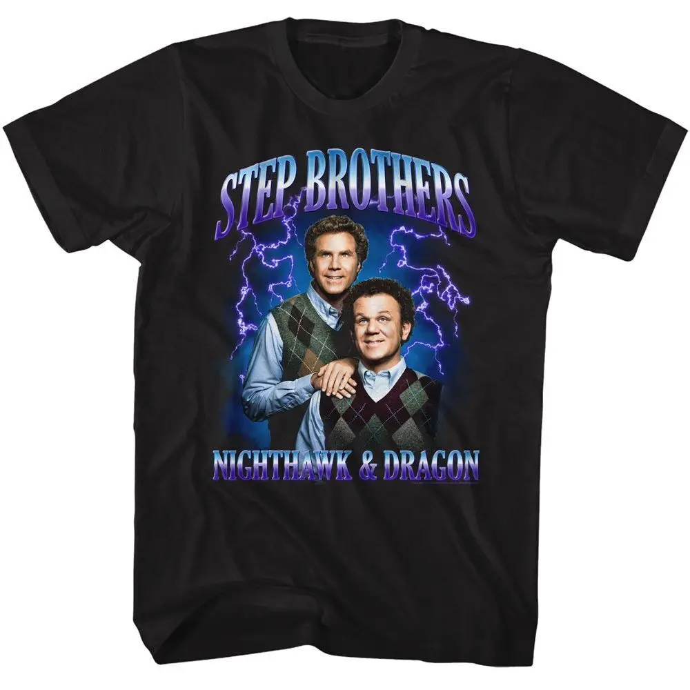 Step Brothers Lightning Gradient Movie T Shirt