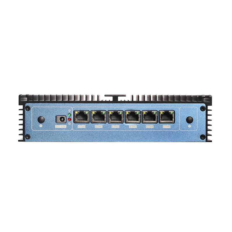 Intel i7-6500U Fanless Industrial Mini PC with 6xI211LAN 4xUSB3.0 1xHDMI 1xVGA Support Linux WiFi 3G/4G LTE Windows10Pro Ready