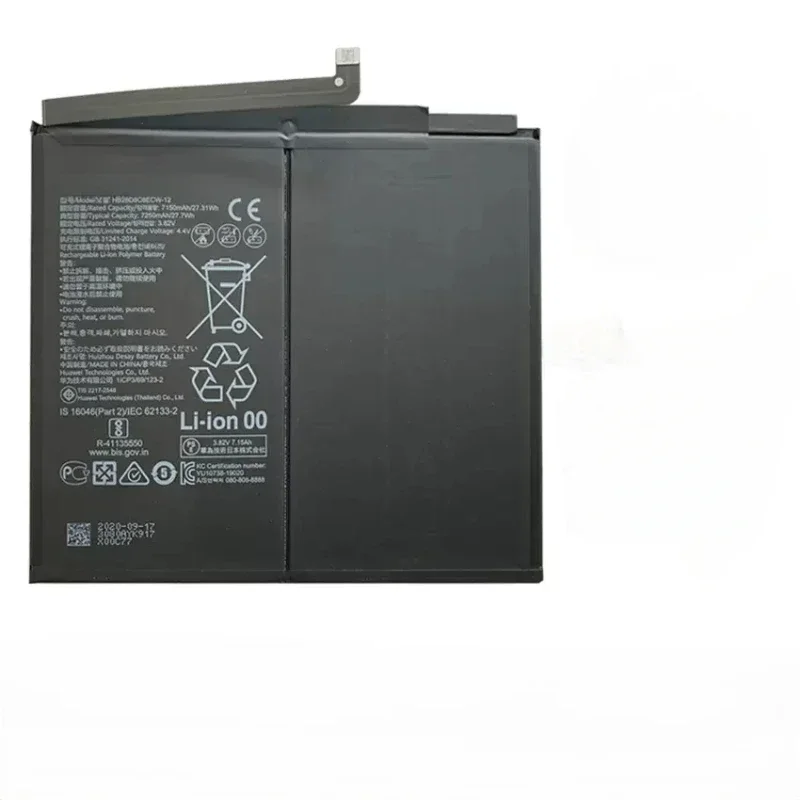 HB28D8C8ECW-12 For Huawei MatePad BAH3-W09, BAH3-AL00, BAH3-W59 10.4-inch tablet battery